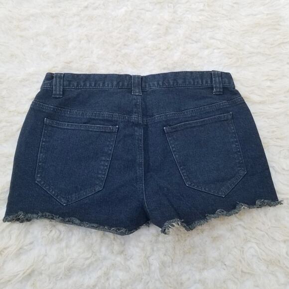 Cutoff Jean Shorts Venus Size 10 Dark Wash Stretch Denim Women's Shorts Casual - Picture 5 of 5
